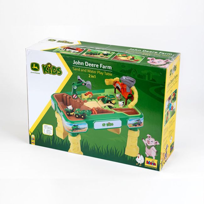 Masuta de joaca cu apa si nisip 2 in 1 - ferma john deere tk3948