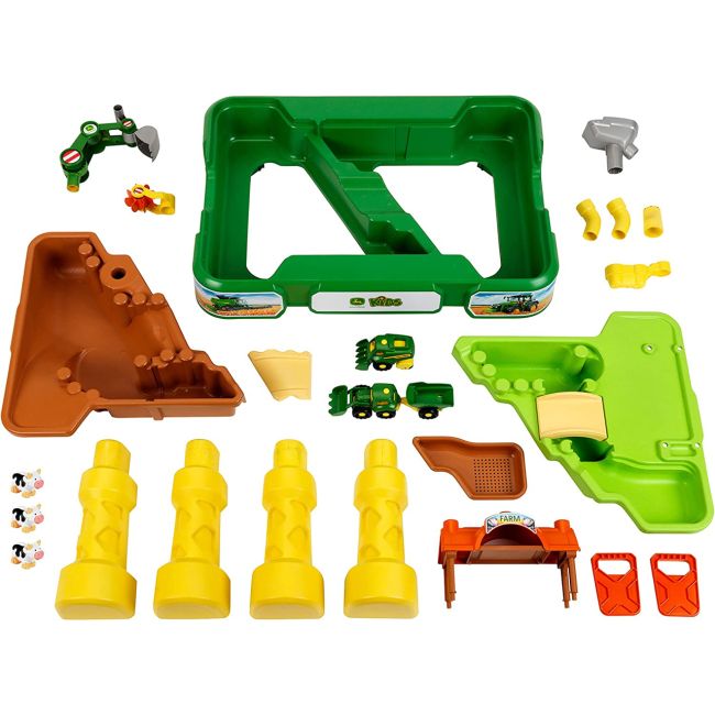 Masuta de joaca cu apa si nisip 2 in 1 - ferma john deere tk3948
