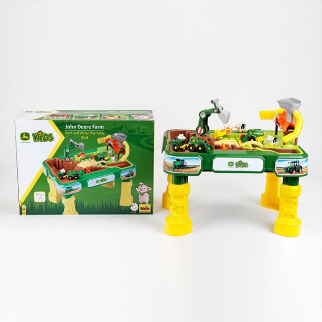 Masuta de joaca cu apa si nisip 2 in 1 - ferma john deere tk3948