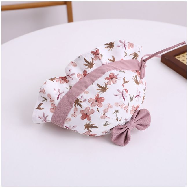 Palariuta pentru fetite - Purple flowers MDHAT385-3-pa02