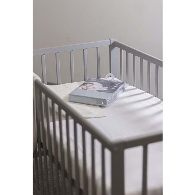 Petite&Mars - Cearceaf impermeabil cu eleastic, Soft Dream Dry, Lavabil la masina pana la 95 de garde, 120x60 cm, Alb BYN313401