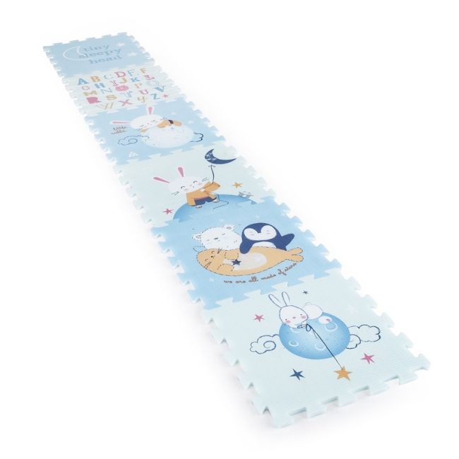 Petite&Mars - Covoras puzzle din spuma, Format din 6 piese reversibile, 116x174x1.5 cm, Multicolor BYN436072