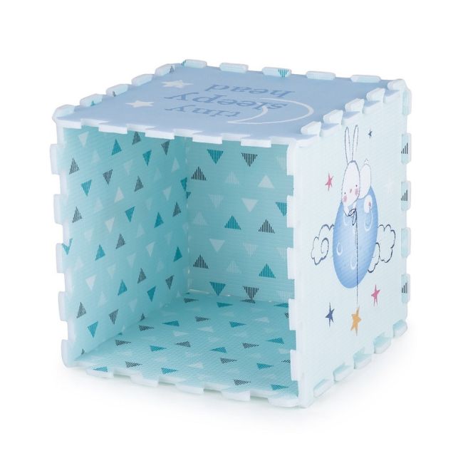 Petite&Mars - Covoras puzzle din spuma, Format din 6 piese reversibile, 116x174x1.5 cm, Multicolor BYN436072