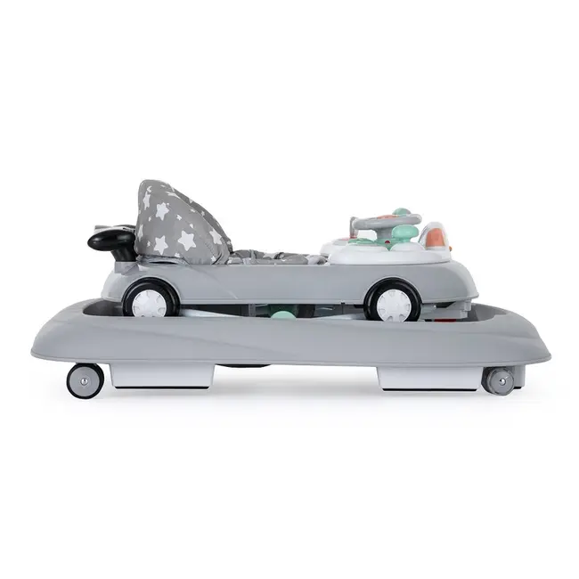 Petite&Mars - Premergator muzical cu panou interactiv si lumini Cabrio, Inaltime reglabila pe 3 pozitii, 6 luni+, Gri BYN857902