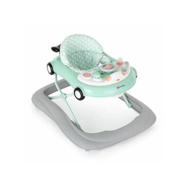 Petite&Mars - Premergator muzical cu panou interactiv si lumini Cabrio, Inaltime reglabila pe 3 pozitii, 6 luni+, Verde BYN857908