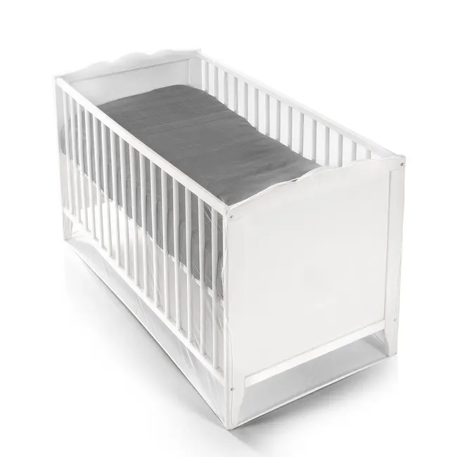 Plasa de insecte pentru patut copii si patut de calatorie, protectie tantari, 0+ luni, alba, Reer BiteSafe 87040