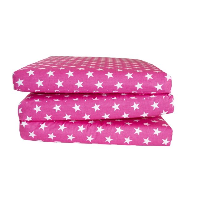 Saltea Pliabila Spuma Poliuretanica 120x60x5 cm - Pink Stars Spuma  00081142