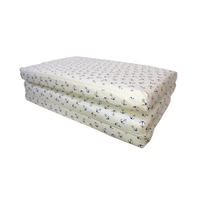 Saltea Pliabila Spuma Poliuretanica 120x60x5 cm - Ancora Alb 00086681