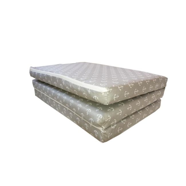 Saltea Pliabila Spuma Poliuretanica 120x60x5 cm - Ancora Gri 00086680