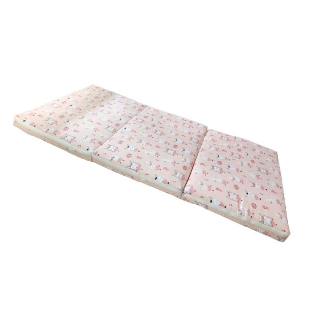 Saltea Pliabila Spuma Poliuretanica 120x60x5 cm - Dancing Bunny Roz 00086674