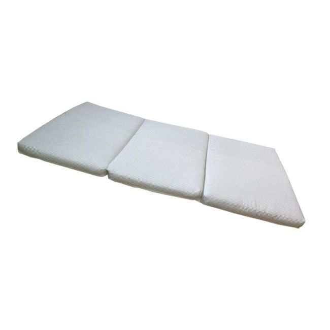 Saltea Pliabila Spuma Poliuretanica 120x60x5 cm - Dungi Gri 00086684