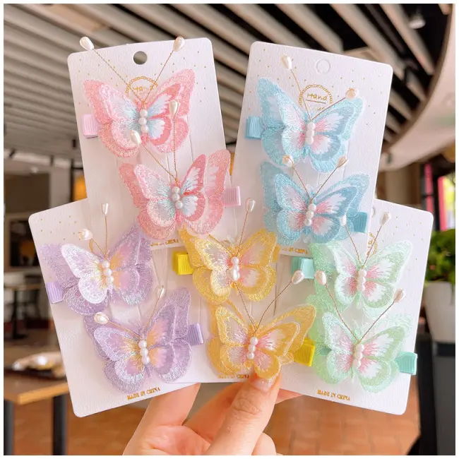 Set 2 clame pentru fetite - Fluturas MBb200