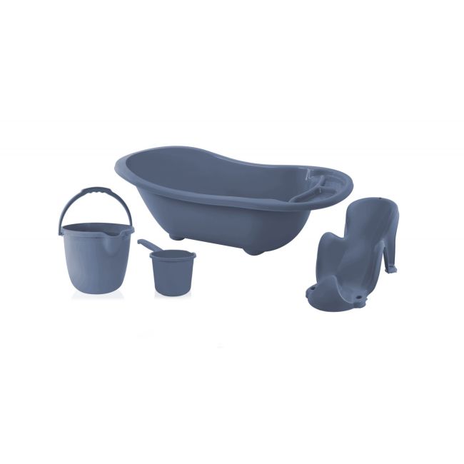 Set de baie pentru bebelusi cu 4 piese, BabyJem (Culoare: Gri) JEMbj_8361