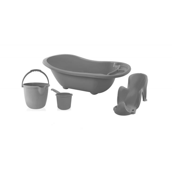 Set de baie pentru bebelusi cu 4 piese, BabyJem (Culoare: Maro) JEMbj_8363