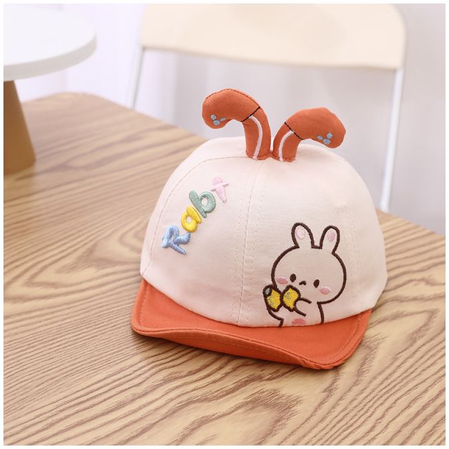 Sapca ivoire cu cozoroc moale caramiziu - Rabbit LIHAT338-1-pa02