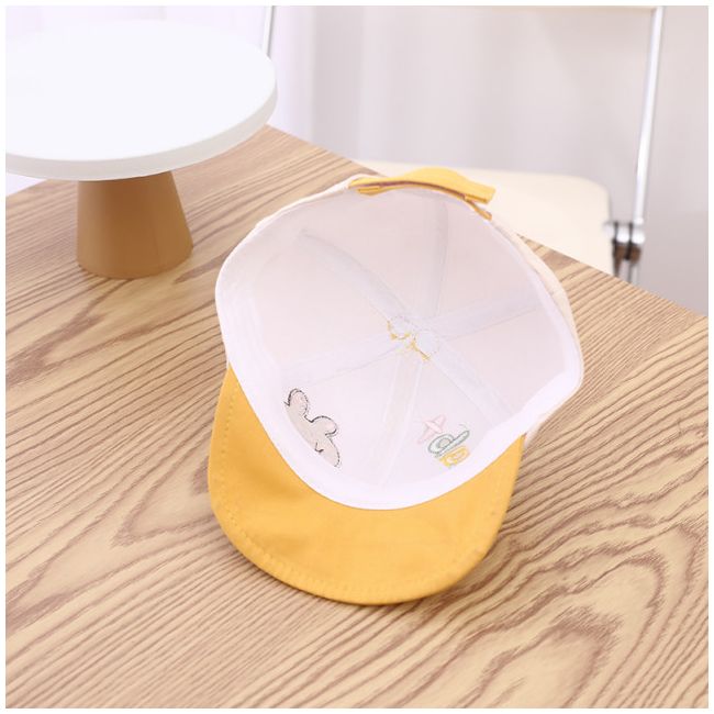 Sapca ivoire cu cozoroc moale galben mustar - Rabbit LIHAT338-2-pa02