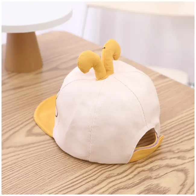 Sapca ivoire cu cozoroc moale galben mustar - Rabbit LIHAT338-2-pa02