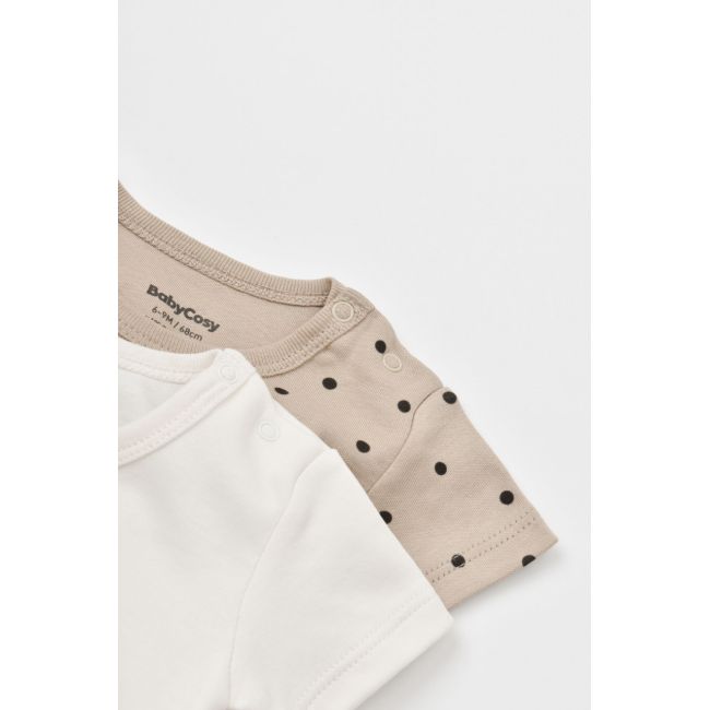 Set 2 body-uri bebe unisex Girafa, Baby Cosy, 100% bumbac organic (Marime: 0-3 Luni) JEMBC-CSY5758-0