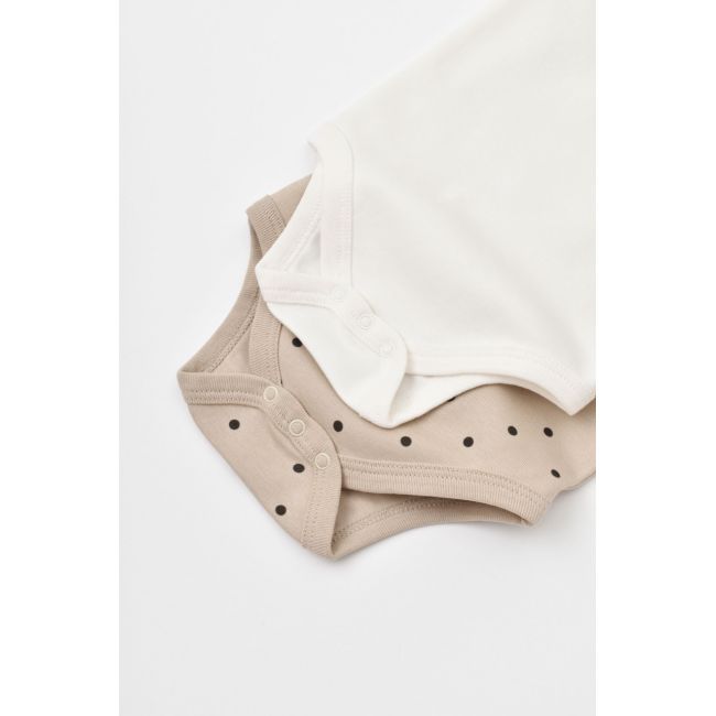 Set 2 body-uri bebe unisex Girafa, Baby Cosy, 100% bumbac organic (Marime: 0-3 Luni) JEMBC-CSY5758-0