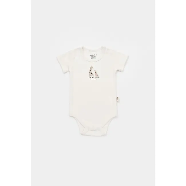 Set 2 body-uri bebe unisex Girafa, Baby Cosy, 100% bumbac organic (Marime: 9-12 luni) JEMBC-CSY5758-9
