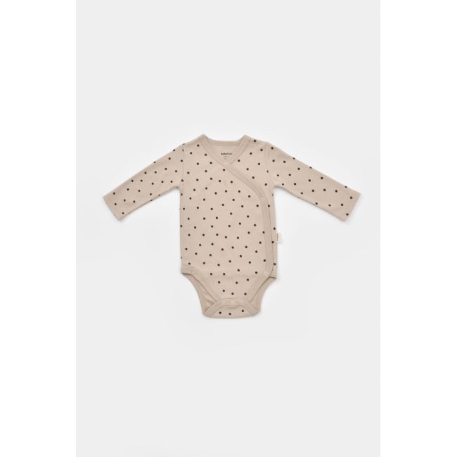 Set 2 body-uri cu maneca lunga petrecute, Girafa, Baby Cosy, 100% bumbac organic (Marime: 3-6 Luni) JEMBC-CSY5759-3