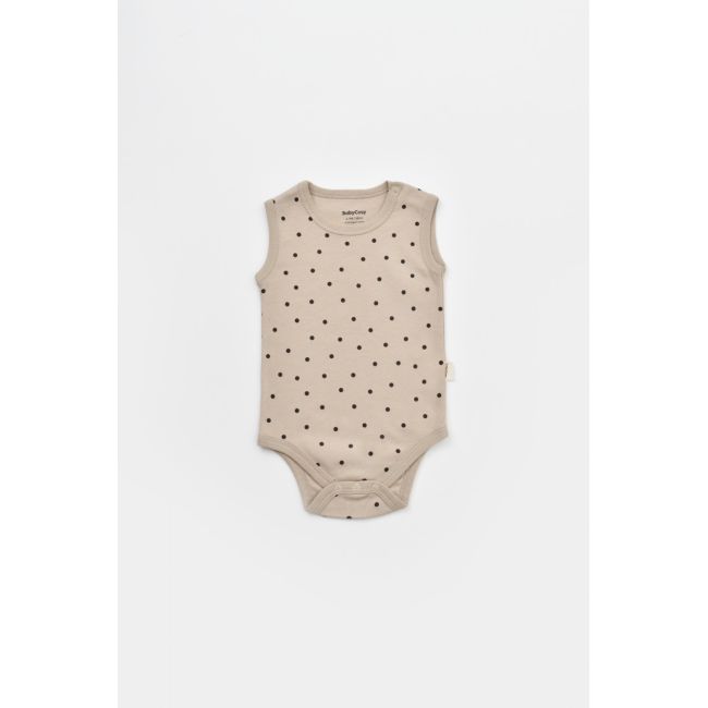 Set 2 body-uri fara maneci bebe unisex Girafa, Baby Cosy, 100% bumbac organic (Marime: 3-6 Luni) JEMBC-CSY5705-3