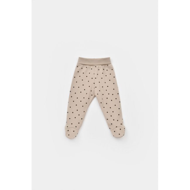Set 2 pantaloni cu botosei bebe unisex Girafa, Baby Cosy, 100% bumbac organic (Marime: 0-3 Luni) JEMBC-CSY5627-0