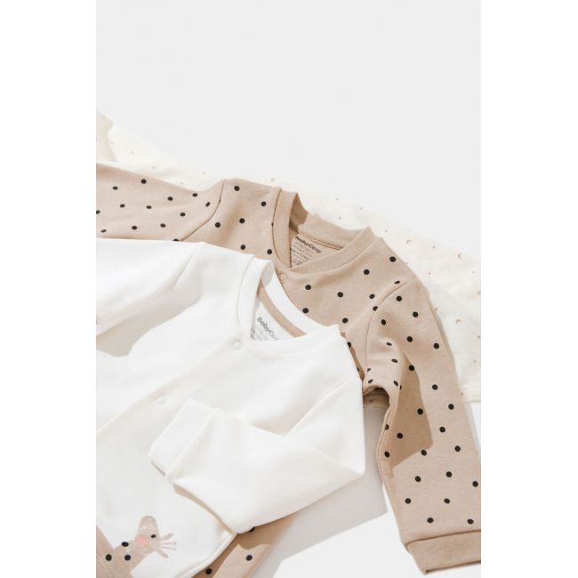 Set 2 salopete cu buzunare Girafa, Baby Cosy, 100% bumbac organic (Marime: 6-9 luni) JEMBC-CSY5819-6