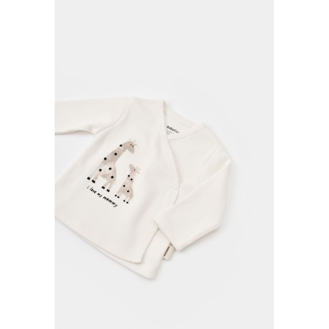 Set 5 piese Girafa, BabyCosy, 100% bumbac organic (Marime: 6-9 luni) JEMBC-CSY5300-6