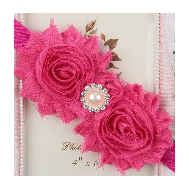 Bentita cu flori si strasuri aplicate MDX-1728-1-R4