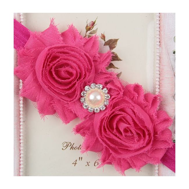 Bentita cu flori si strasuri aplicate MDX-1728-1-R4