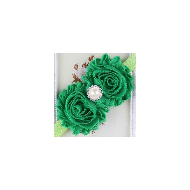 Bentita cu flori si strasuri aplicate MDX-1728-1-R4