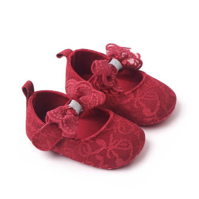 Pantofiori visinii cu broderie si fundita AMBH2297-2-p13