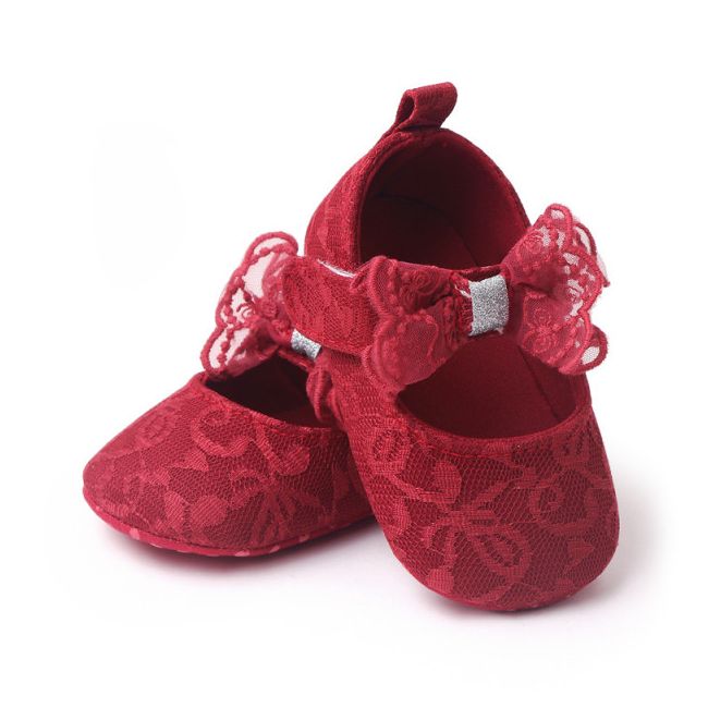 Pantofiori visinii cu broderie si fundita AMBH2297-2-p13