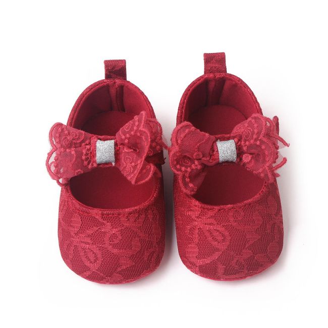 Pantofiori visinii cu broderie si fundita AMBH2297-2-p13