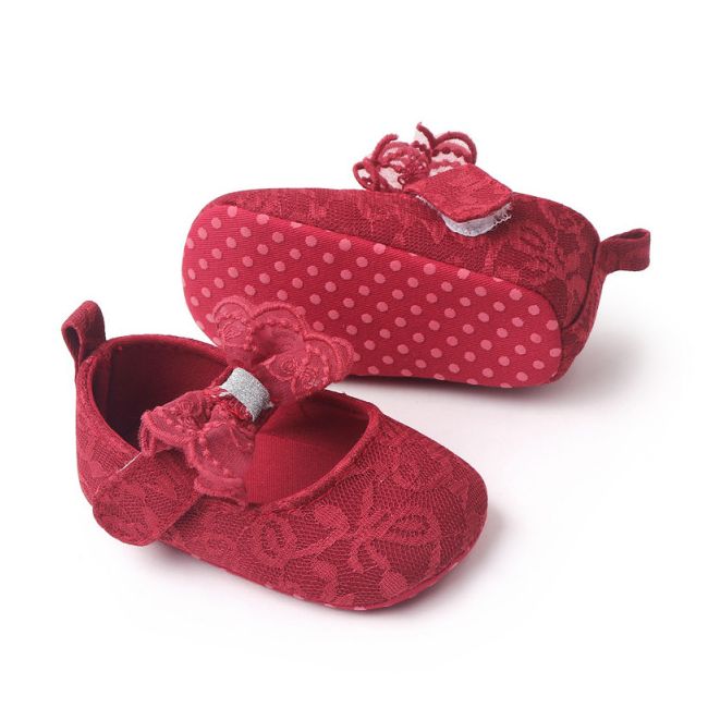 Pantofiori visinii cu broderie si fundita AMBH2297-2-p13