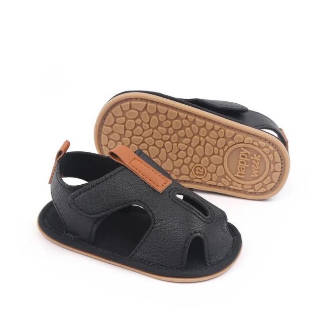 Sandale negre pentru baietei - Kant MDd2785-3-p24