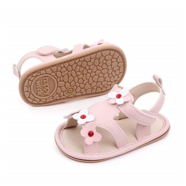 Sandalute roz pentru fetite - Little flower MDD2571-2-c5