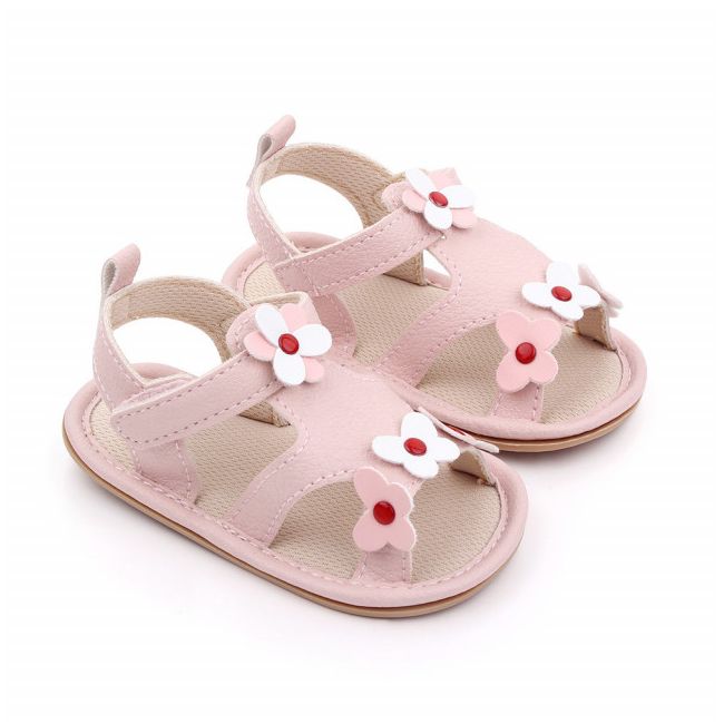 Sandalute roz pentru fetite - Little flower MDD2571-2-c5