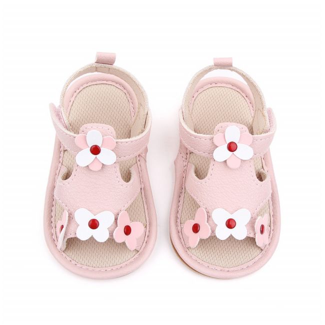 Sandalute roz pentru fetite - Little flower MDD2571-2-c5