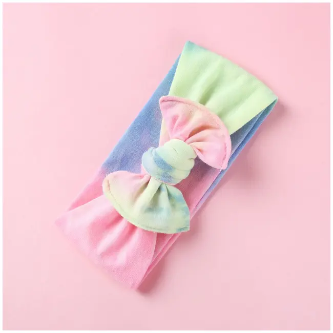 Bentita lata multicolora pentru fetite (marime disponibila: 0-12 luni, model: 2) mdfhnl-2073-c8.0-12 luni-2