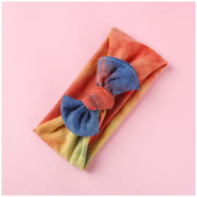 Bentita lata multicolora pentru fetite (marime disponibila: 0-12 luni, model: 2) mdfhnl-2073-c8.0-12 luni-2