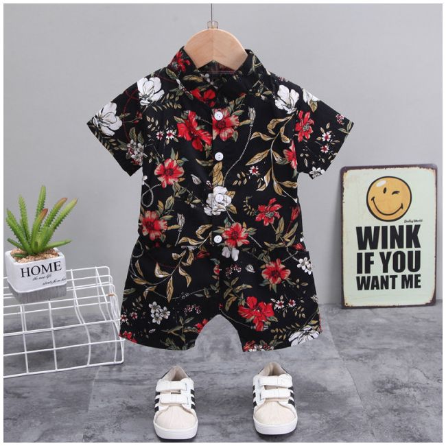 Costumas de vara pentru baietei - red flower (marime disponibila: 9-12 luni (marimea 20 incaltaminte)) mbxgsuc794-de4.9-12 luni (marimea 20 incaltaminte)