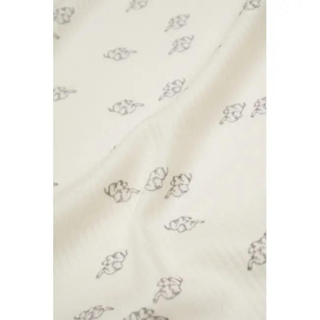 Paturica Printed, BabyCosy, 50% modal+50% bumbac, Ecru, 85X85 cm JEMBC-CSYM1000