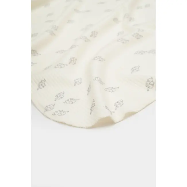 Paturica Printed, BabyCosy, 50% modal+50% bumbac, Ecru, 85X85 cm JEMBC-CSYM1000