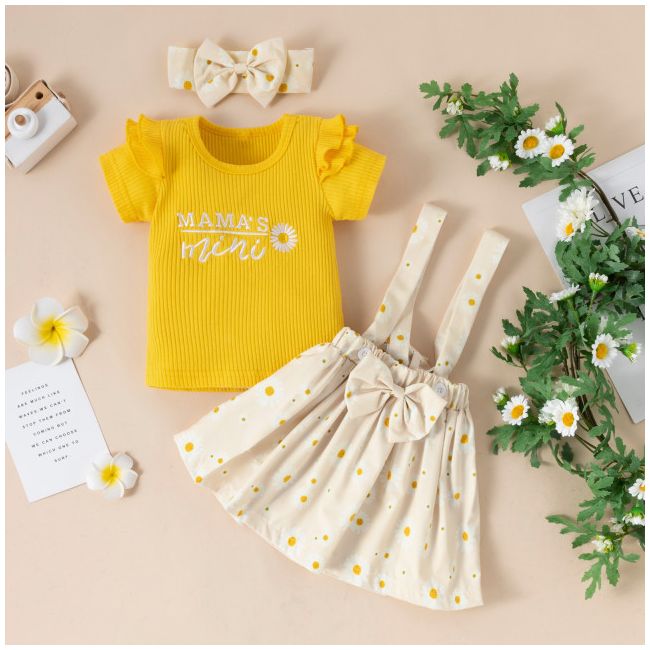 Sarafan cu bluzita cu maneca scurta - daisy (marime disponibila: 6-9 luni (marimea 19 incaltaminte)) md202303122-r2.6-9 luni (marimea 19 incaltaminte)