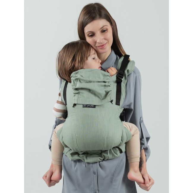 Marsupiu isara the one sage green linen