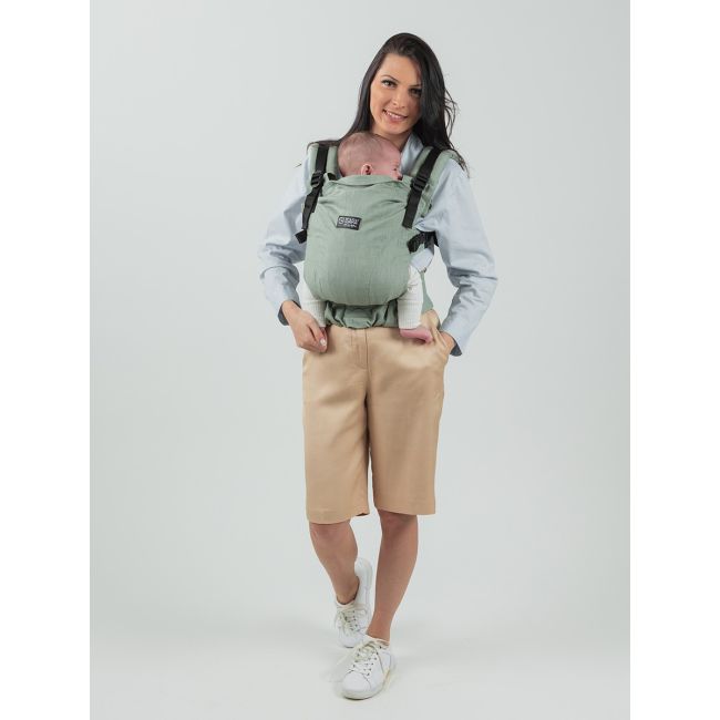 Marsupiu isara the one sage green linen