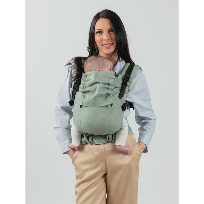Marsupiu isara the one sage green linen