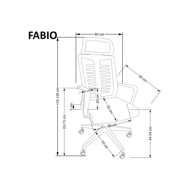 Scaun ergonomic mesh hm fabio negru drm10114